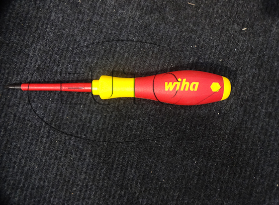 1000V . insulated 4-sided screwdriver