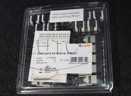 Ethernet RJ45-CAT.6A connector ED-IE-AX-6A-A-20-FC