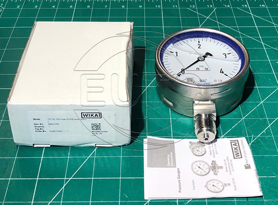 Đồng hồ 232.50.100.Bottom.1/2’’BSP M(0 ~ 4)bar(Bao gồm dầu Glycerine 99.7%)