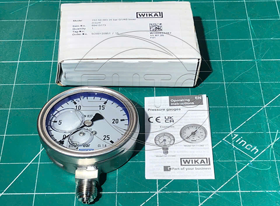 Pressure Gauge 232.50.63.Bottom(LM).1/4 BSP M(0 ~ 2.5)bar
