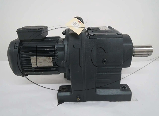 Helical gear unit